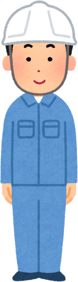Illustration of a Male Worker with a Helmet